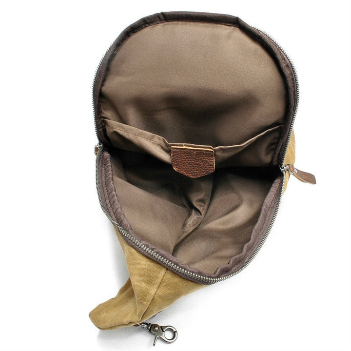 Waterafstotende canvas crossbodytas met antidiefstalvak – MultiWear