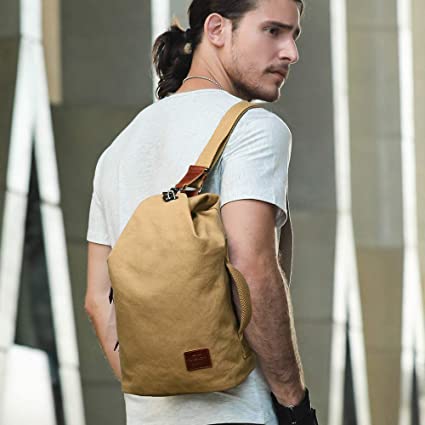 Waterafstotende canvas crossbodytas met antidiefstalvak – MultiWear