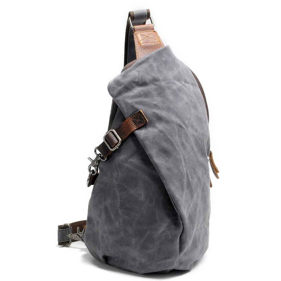 Waterafstotende canvas crossbodytas met antidiefstalvak – MultiWear