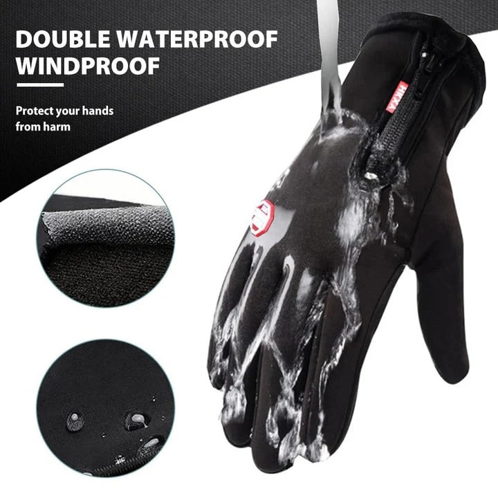 Waterdichte winterhandschoenen met touchscreen en fleecevoering warm