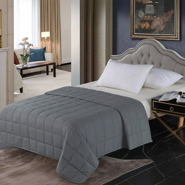 Verzwaarde deken voor slaapangst bed met gequilt katoenen ontwerp plaid