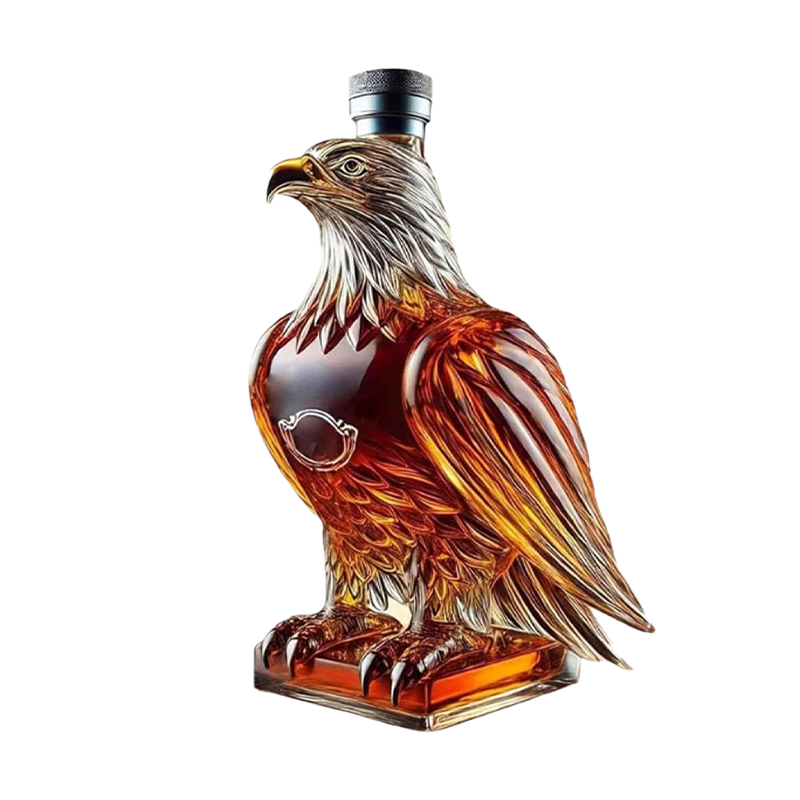 Whiskykaraf adelaar glazen stop helder display cadeau drank