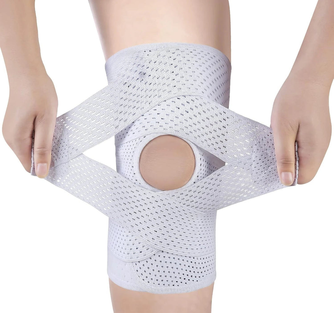 Kniebrace met instelbaar compressiesysteem