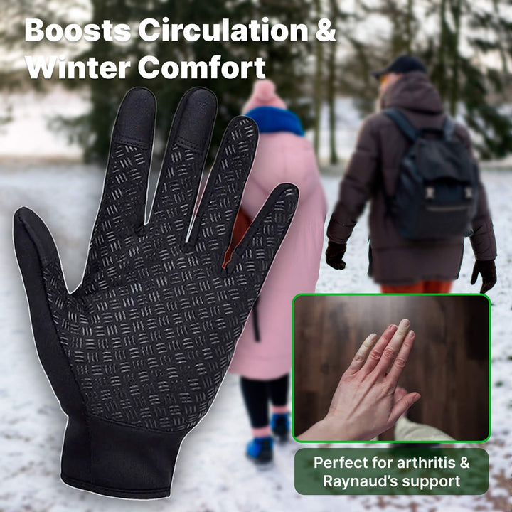 Winterfietshandschoenen waterdicht met touchscreen-vingertoppen en fleecevoering
