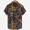 Comfortabel Heren Shirt met Korte Mouwen en Stijlvolle Print