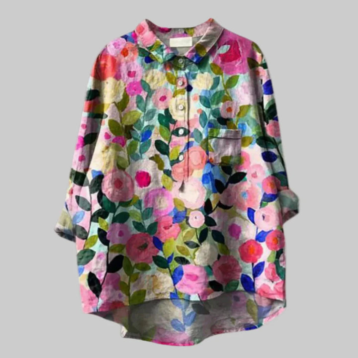 Tijdloze Dames Blouse met Zachte Bloemenprint
