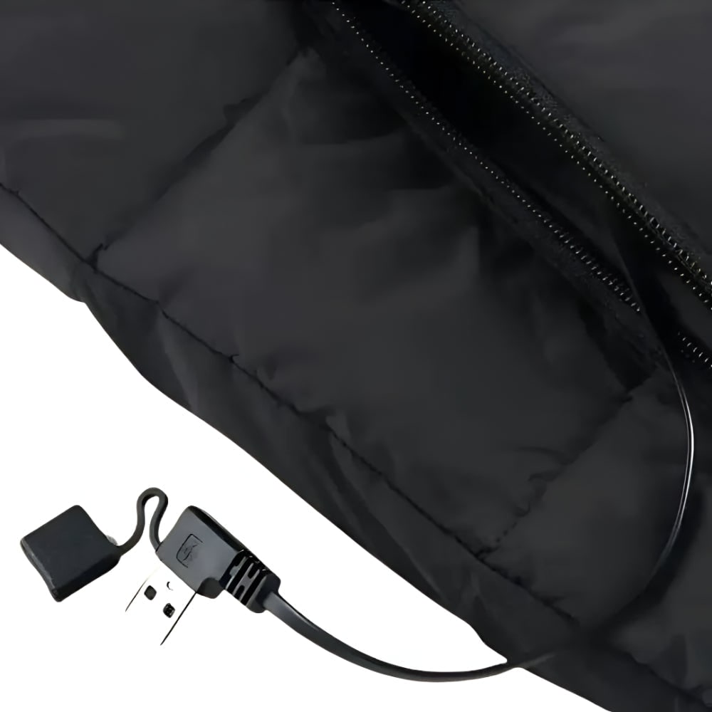 Verwarmd dames-bodywarmer met elektrisch gewatteerd ontwerp en opstaande kraag, licht van gewicht