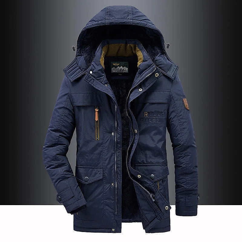 Heren Parka met Fleece Binnenvoering – Leventis