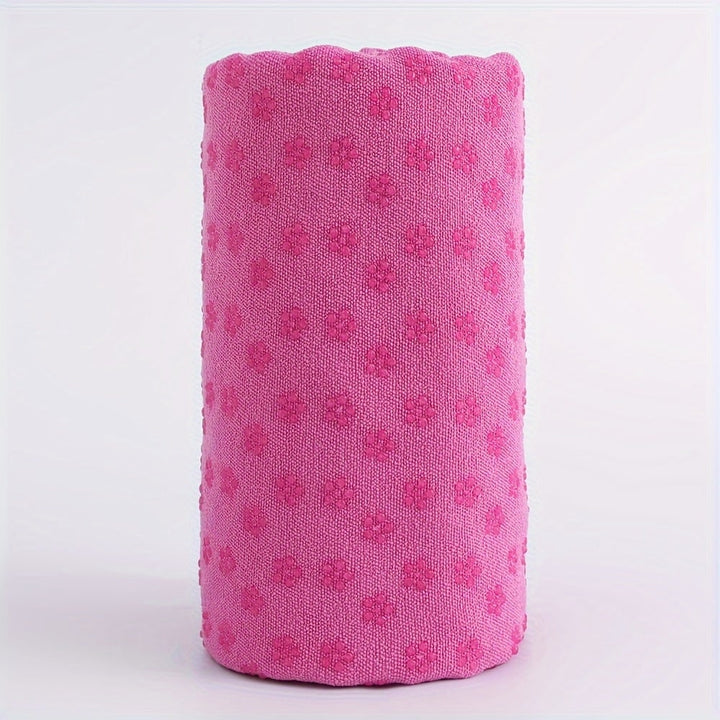 Yogamat-handdoek van microvezel, antislip met grip-noppen, 183x63cm