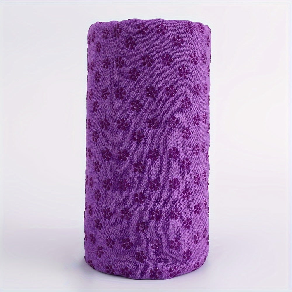 Yogamat-handdoek van microvezel, antislip met grip-noppen, 183x63cm