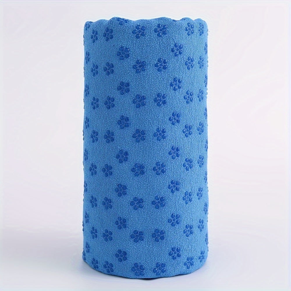 Yogamat-handdoek van microvezel, antislip met grip-noppen, 183x63cm