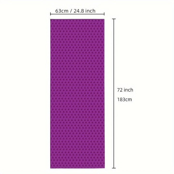 Yogamat-handdoek van microvezel, antislip met grip-noppen, 183x63cm